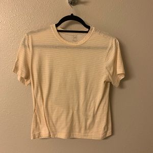 Pacsun basics yellow stripe tee
